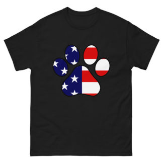 PAW USA FLAG BLACK OUTLINEUnisex classic tee